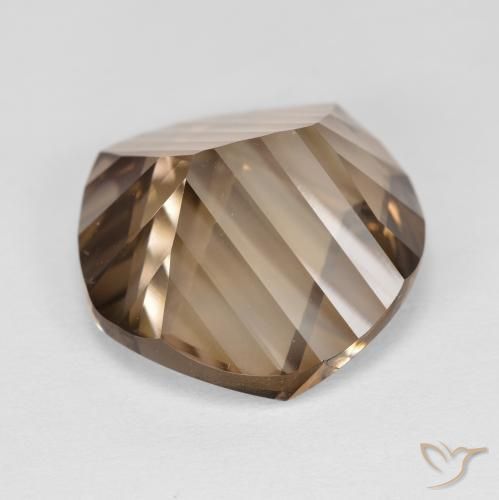 Quarzo fumé Marrone chiaro naturale da 9.89 ct, Rotondo, VVS