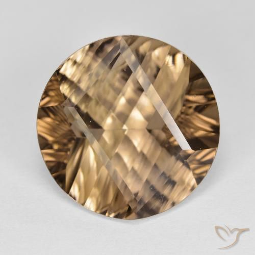 9.97ct Naturale Moka chiaro Quarzo fumé, Rotondo, VVS