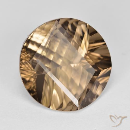 Quarzo fumé Moka chiaro naturale da 9.97 ct, Rotondo, VVS