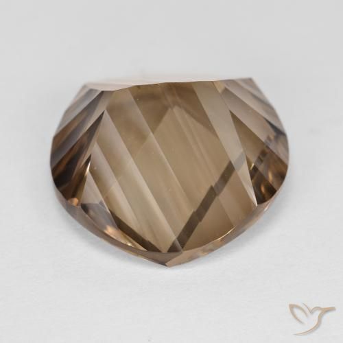 Quarzo fumé Moka chiaro naturale da 9.97 ct, Rotondo, VVS
