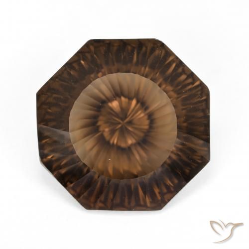 8.20ct Naturale Marrone Quarzo fumè, Taglio smeraldo, VVS-VS