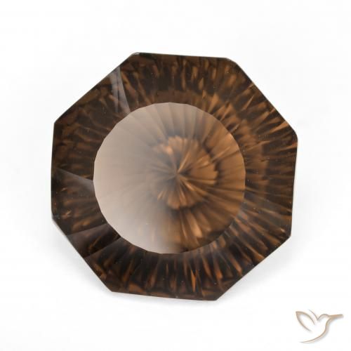 Quarzo fumé Marrone naturale da 8.20 ct, Ottagonale / Taglio smeraldo, VVS-VS