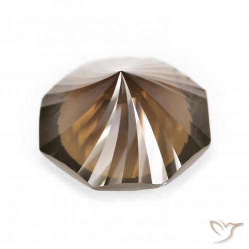 Quarzo fumé Marrone naturale da 8.20 ct, Ottagonale / Taglio smeraldo, VVS-VS