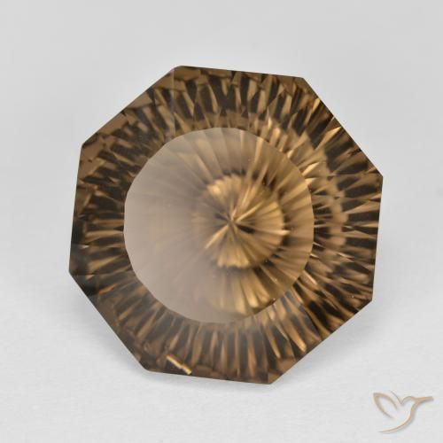 Quarzo fumé Marrone chiaro naturale da 8.58 ct, Ottagonale / Taglio smeraldo, VVS-VS