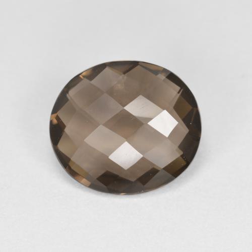 Quarzo fumé naturale marrone da 1,72 ct, taglio ovale, VVS-VS