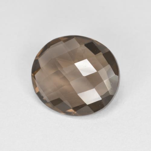 Quarzo fumé naturale marrone da 1,72 ct, taglio ovale, VVS-VS