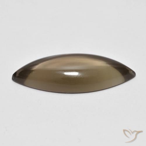 Quarzo fumé Marrone medio-chiaro naturale da 5.64 ct, Taglio marquise, Trasparente