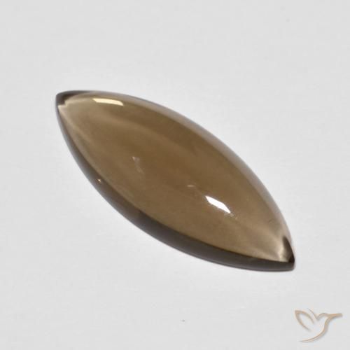 5.67ct Naturale Marrone caldo Quarzo fumé, Taglio marquise, Trasparente