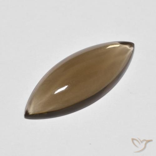 Quarzo fumé Marrone caldo naturale da 5.67 ct, Taglio marquise, Trasparente