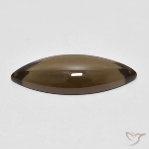 Quarzo fumé Marrone caldo naturale da 5.67 ct, Taglio marquise, Trasparente