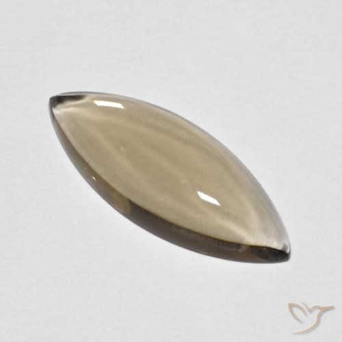 Quarzo fumé Marrone caldo naturale da 5.63 ct, Taglio marquise, Trasparente