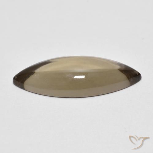 Quarzo fumé Marrone caldo naturale da 5.63 ct, Taglio marquise, Trasparente
