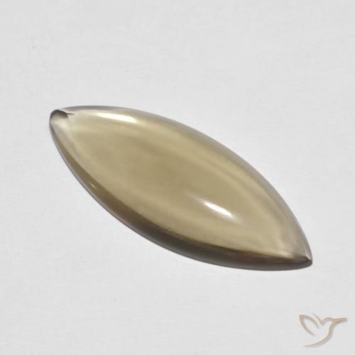 5.65ct Naturale Marrone chiaro terroso Quarzo fumé, Taglio marquise, Trasparente