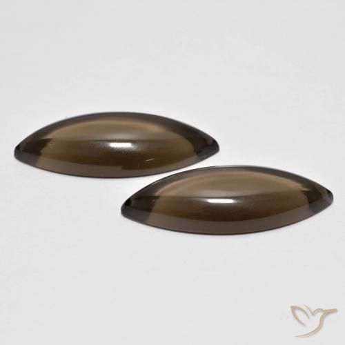 Gemme di Quarzo fumé Hickory Brown naturale da 11.81 ct, Taglio marquise, Trasparente