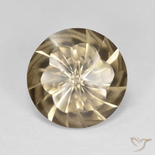 4.72ct Naturale Marrone caldo Quarzo fumé, Rotondo, VS