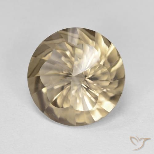 Quarzo fumé Marrone caldo naturale da 4.72 ct, Rotondo, VS
