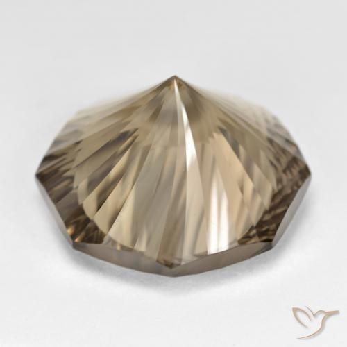 Quarzo fumé Marrone chiaro terroso naturale da 18.50 ct, Ottagonale / Taglio smeraldo, VVS-VS