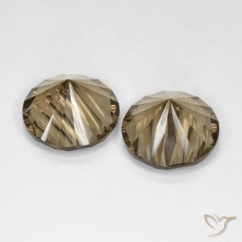 Gemme di Quarzo fumé Marrone medio-chiaro naturale da 10.25 ct, Rotondo, VS