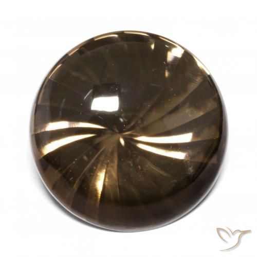 Quarzo fumé Marrone chiaro naturale da 12.74 ct, Rotondo, Trasparente