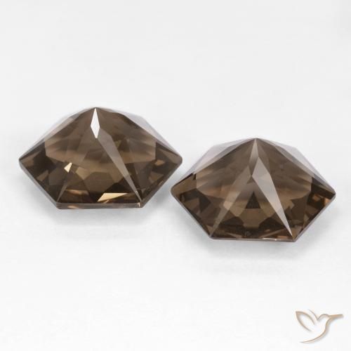Gemme di Quarzo fumé Marrone chiaro naturale da 18.61 ct, Taglio a fantasia, VVS