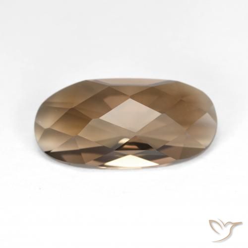 4.76ct Naturale Marrone caldo Quarzo fumè, Ovale, VVS-VS