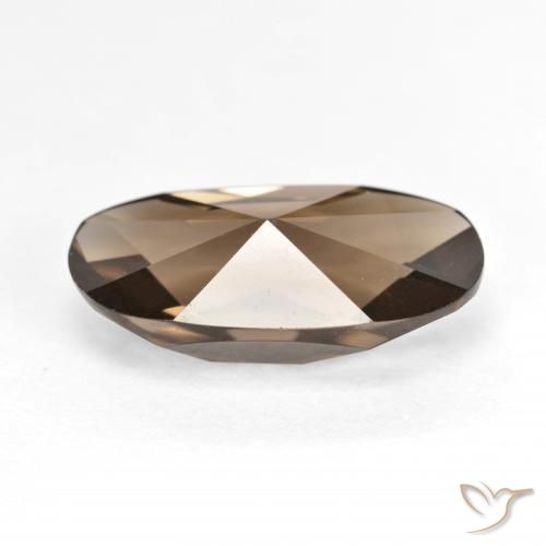 Quarzo fumé Marrone caldo naturale da 4.76 ct, Ovale, VVS-VS