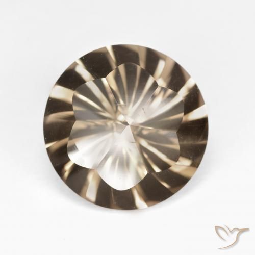 5.06ct Naturale Marrone medio-chiaro Quarzo fumé, Rotondo, VVS