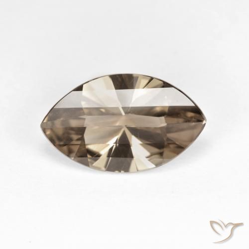 2.48ct Naturale Moka chiaro Quarzo fumé, Taglio marquise, VVS