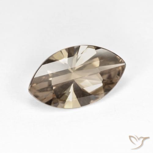Quarzo fumé Moka chiaro naturale da 2.48 ct, Taglio marquise, VVS