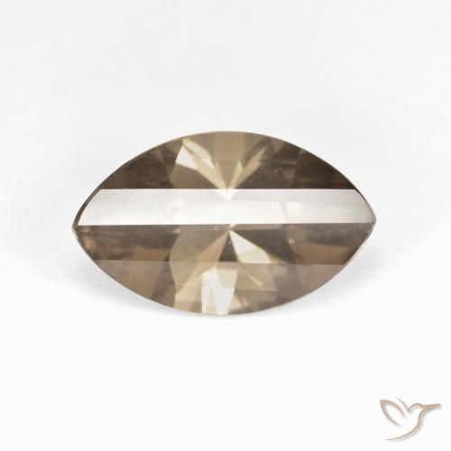 2.73ct Naturale Marrone medio-chiaro Quarzo fumè, Taglio marquise, VVS