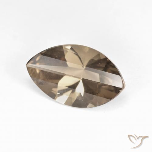 Quarzo fumé Marrone medio-chiaro naturale da 2.73 ct, Taglio marquise, VVS