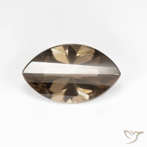 2.70ct Naturale Marrone caldo Quarzo fumé, Taglio marquise, VVS
