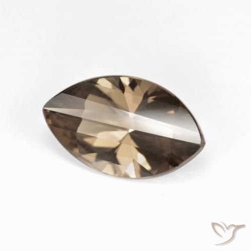Quarzo fumé Marrone caldo naturale da 2.70 ct, Taglio marquise, VVS