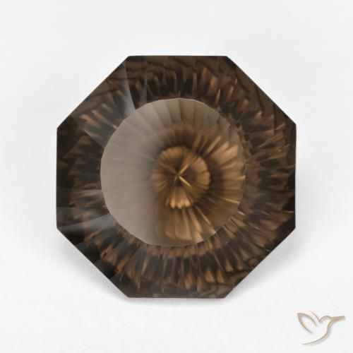 Quarzo fumé Hickory Brown naturale da 7.48 ct, Ottagonale / Taglio smeraldo, VVS