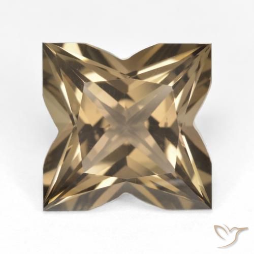 6.94ct Naturale Marrone medio-chiaro Quarzo fumè, Taglio a fantasia, VVS