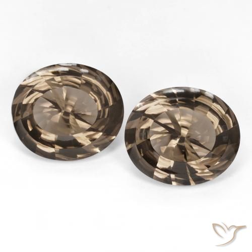 13.67ctw Naturale Marrone medio-chiaro Quarzo fumè, Ovale, VVS