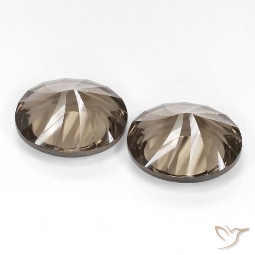 Gemme di Quarzo fumé Marrone medio-chiaro naturale da 13.67 ct, Ovale, VVS
