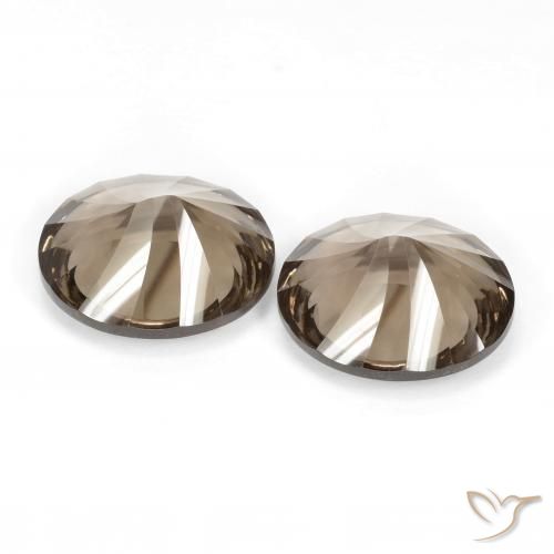 Gemme di Quarzo fumé Marrone Noce naturale da 13.45 ct, Ovale, VVS
