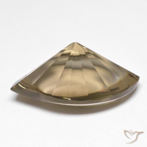 Quarzo fumé Marrone medio-chiaro naturale da 10.26 ct, Taglio marquise, Trasparente