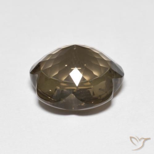 Quarzo fumé Marrone caldo naturale da 4.99 ct, Taglio a fiore, Trasparente