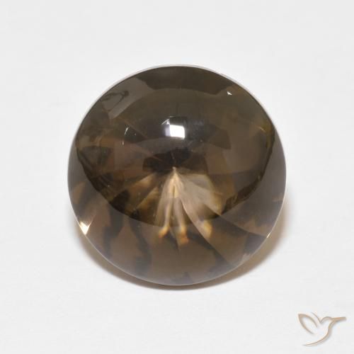 Quarzo fumè Marrone medio naturale da 6.14 ct, Rotondo, Trasparente