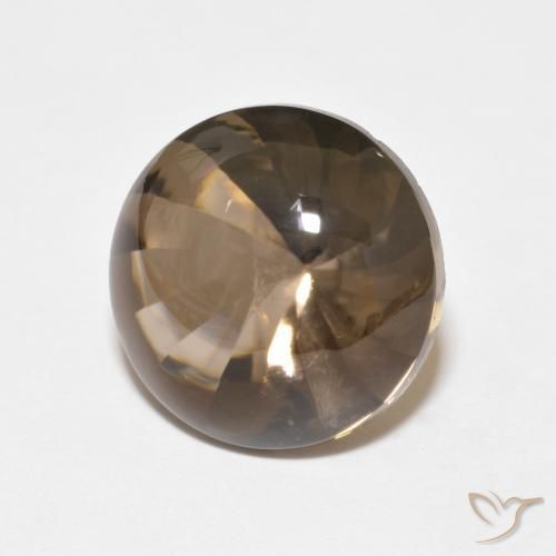 Quarzo fumè Marrone medio naturale da 6.14 ct, Rotondo, Trasparente