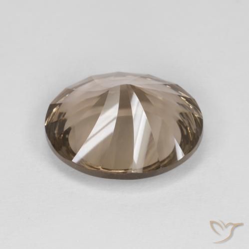 Quarzo fumé Marrone medio-chiaro naturale da 6.74 ct, Ovale, VVS