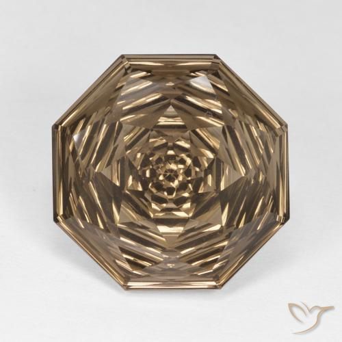 10.67ct Naturale Marrone medio-chiaro Quarzo fumè, Taglio smeraldo, VVS