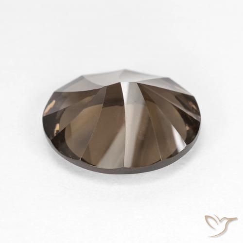 Quarzo fumé Hickory Brown naturale da 3.97 ct, Ovale, VVS