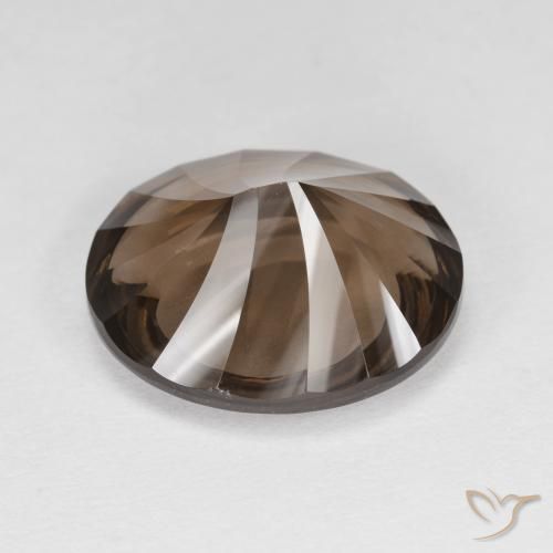 Quarzo fumé Marrone cioccolato naturale da 6.58 ct, Ovale, VVS