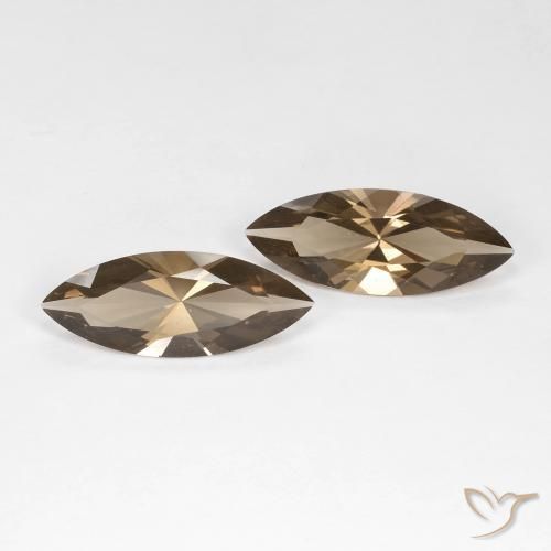 Gemme di Quarzo fumè Marrone chiaro naturale da 5.88 ct, Taglio marquise, VVS