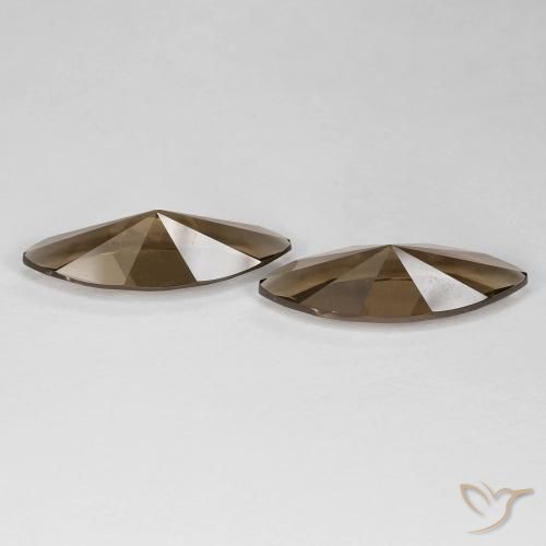 Gemme di Quarzo fumé Marrone caldo naturale da 6.02 ct, Taglio marquise, VVS
