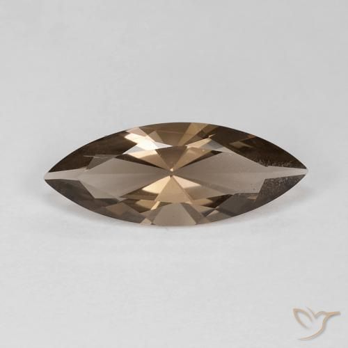 2.96ct Naturale Moka chiaro Quarzo fumé, Taglio marquise, VS
