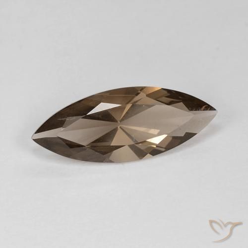 Quarzo fumé Moka chiaro naturale da 2.96 ct, Taglio marquise, VS